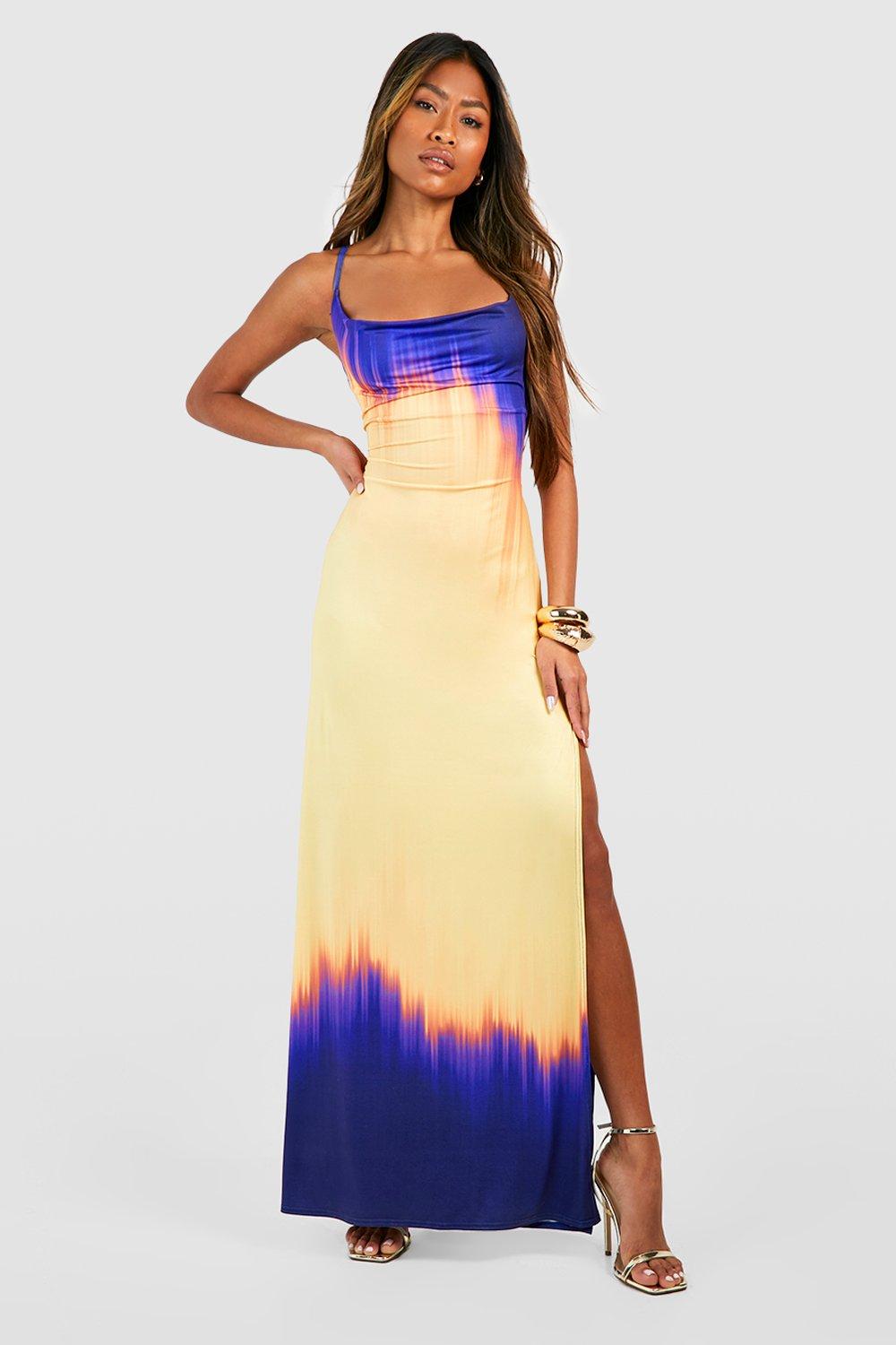 Ombre maxi dress uk sale