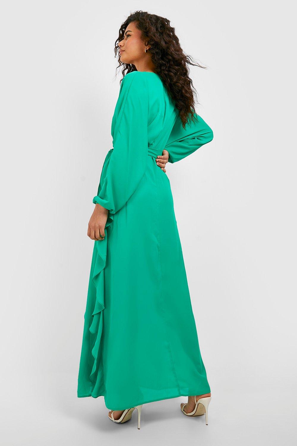 bright green maxi dress