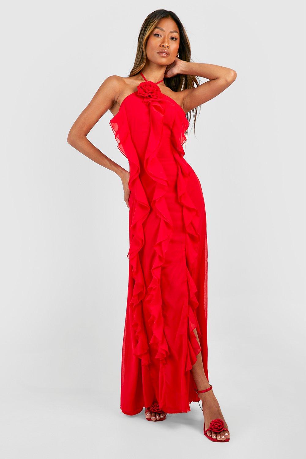 Maxi dress clearance rose