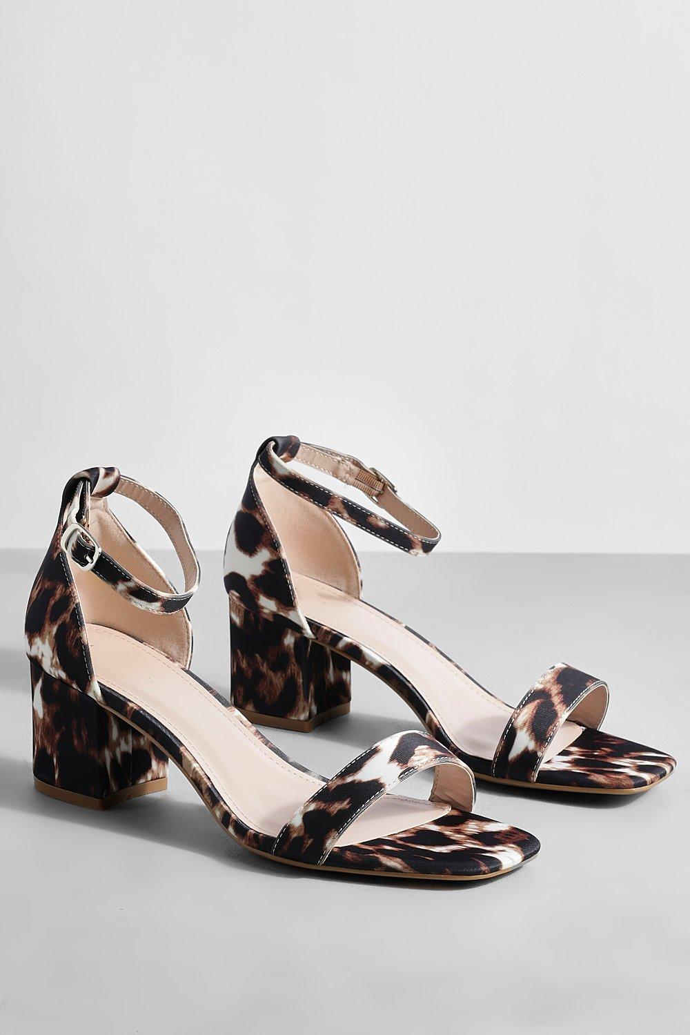 Barely there sales leopard heels