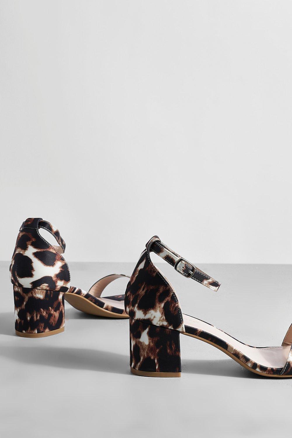 Leopard print barely there 2024 sandals