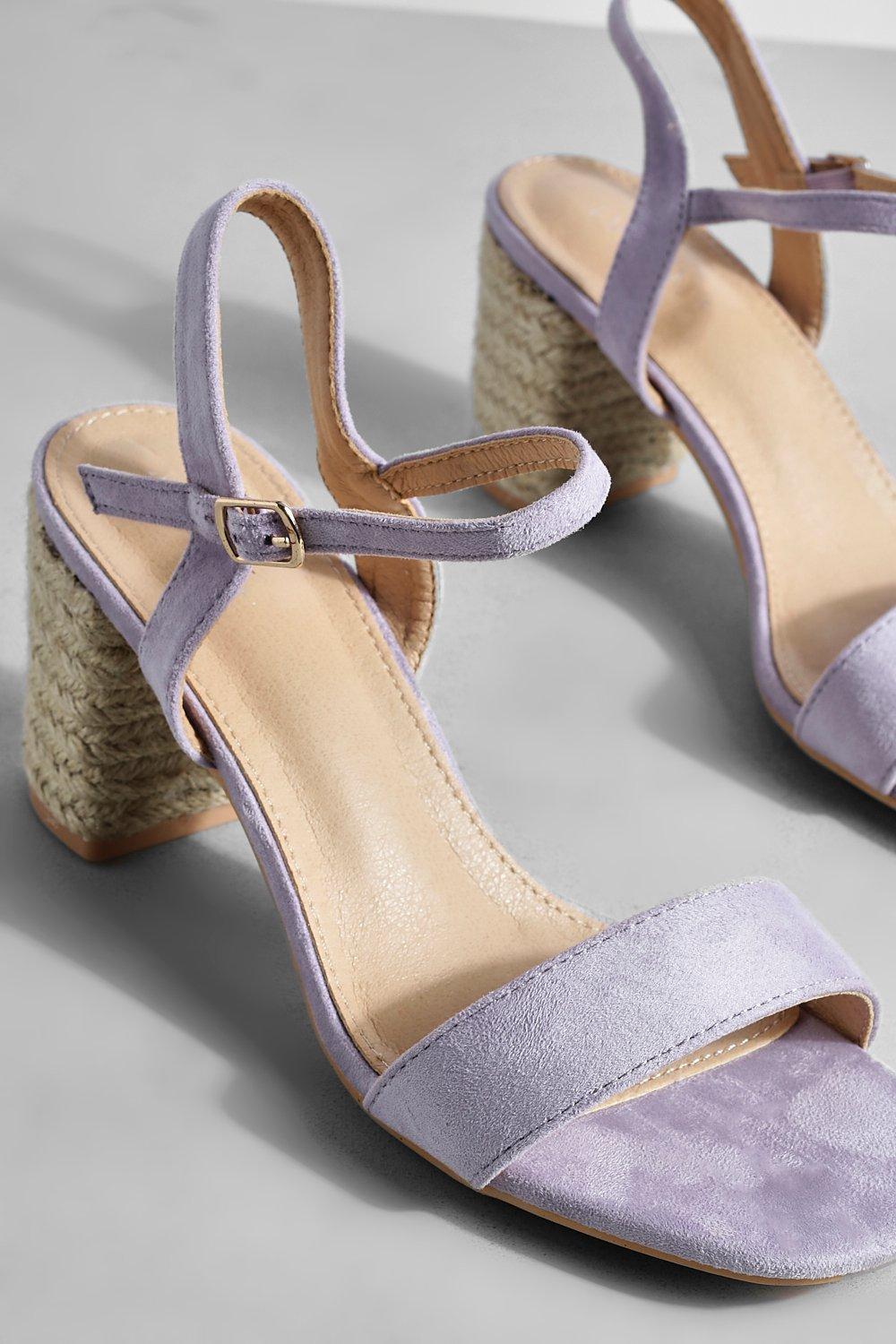 Barely there store sandals block heel