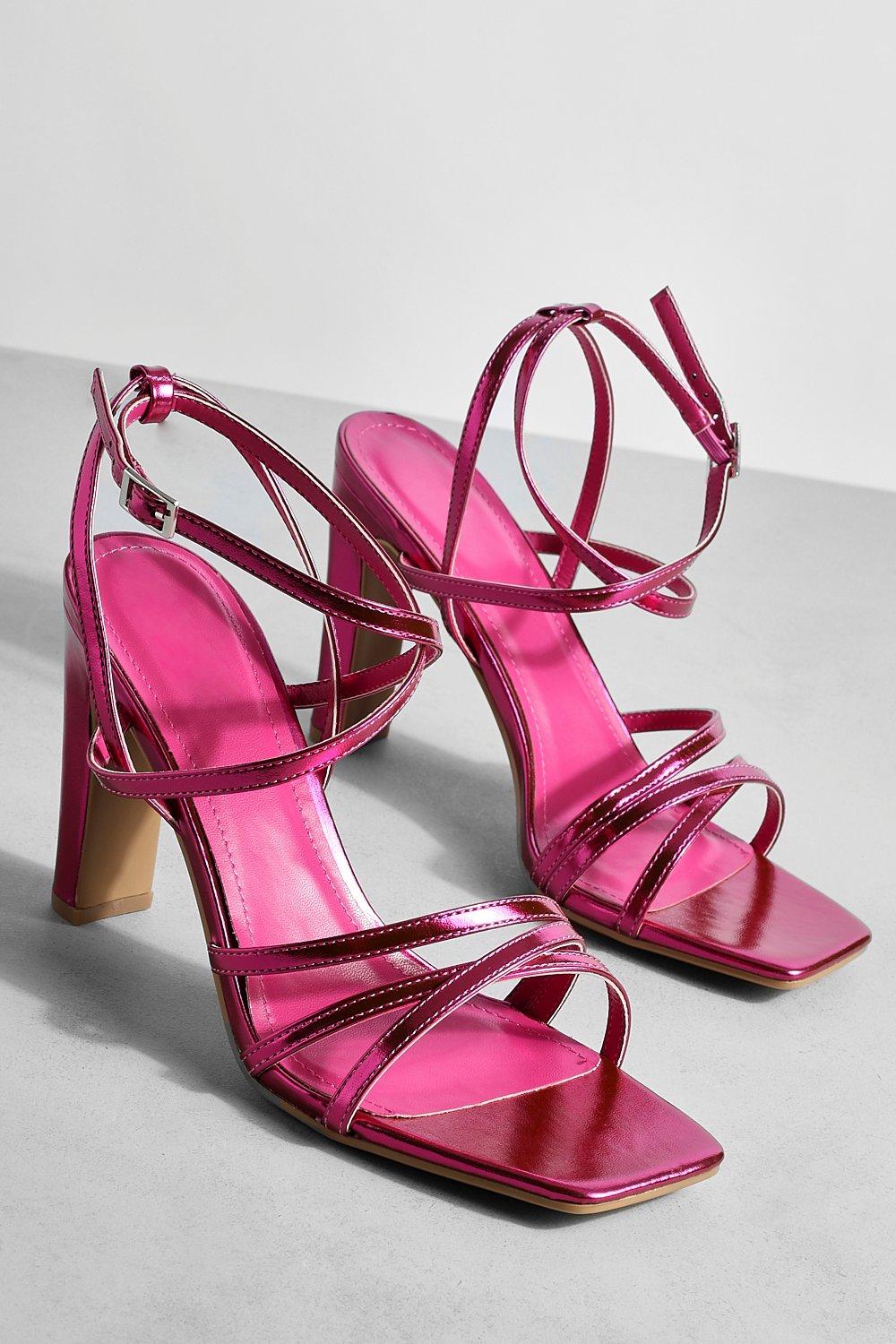 Boohoo pink hot sale heels