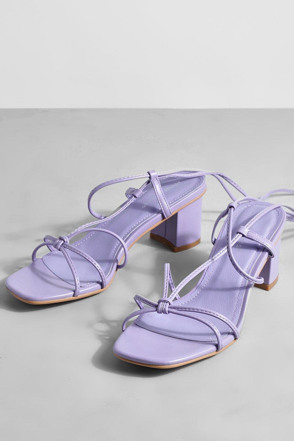 Lavender sandals best sale low heel