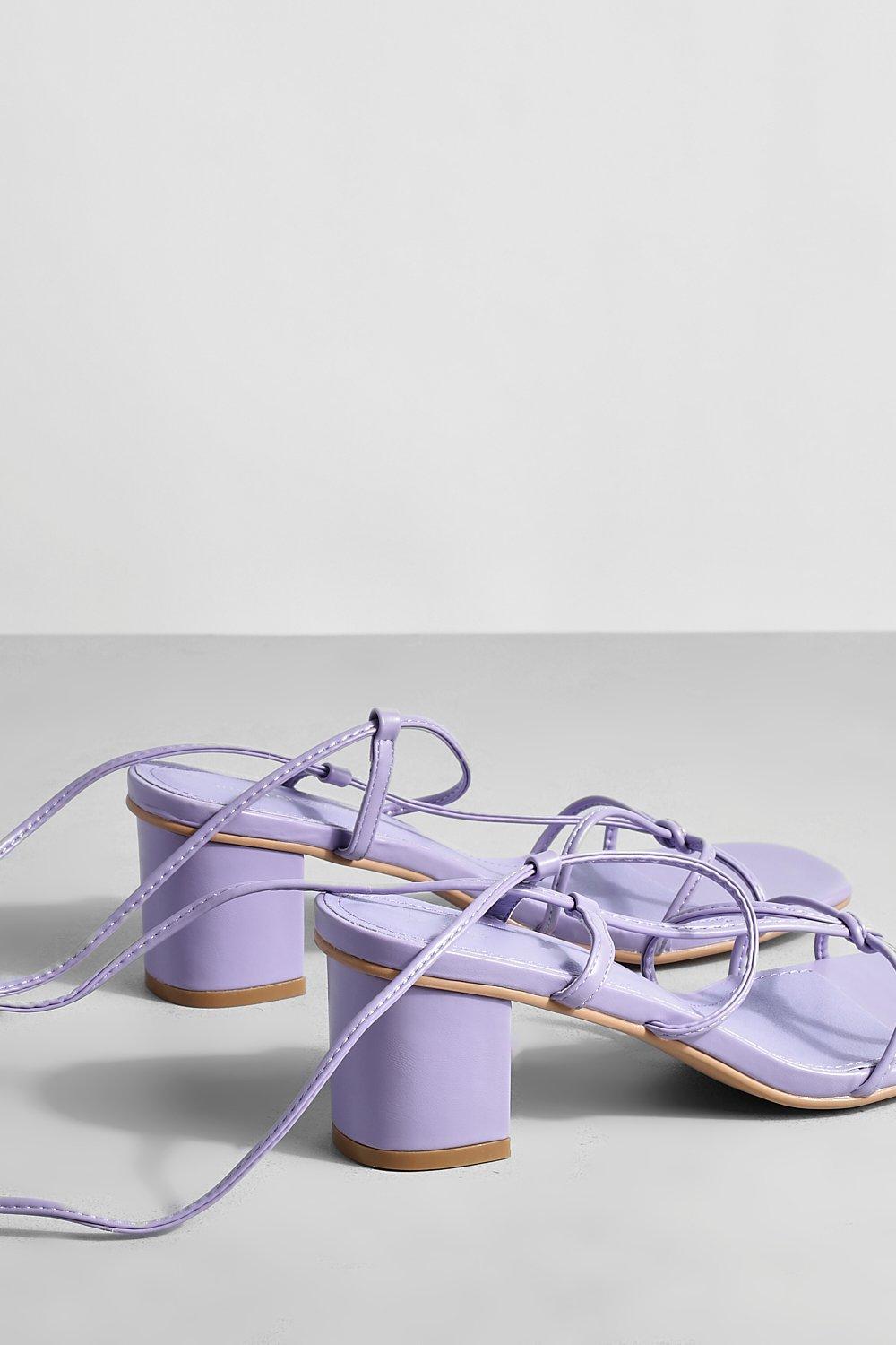 Lilac hotsell block heels