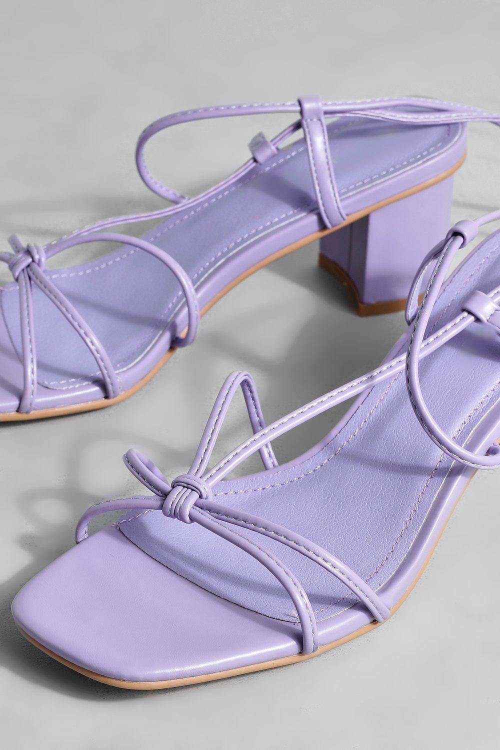 Lilac shop strappy heels