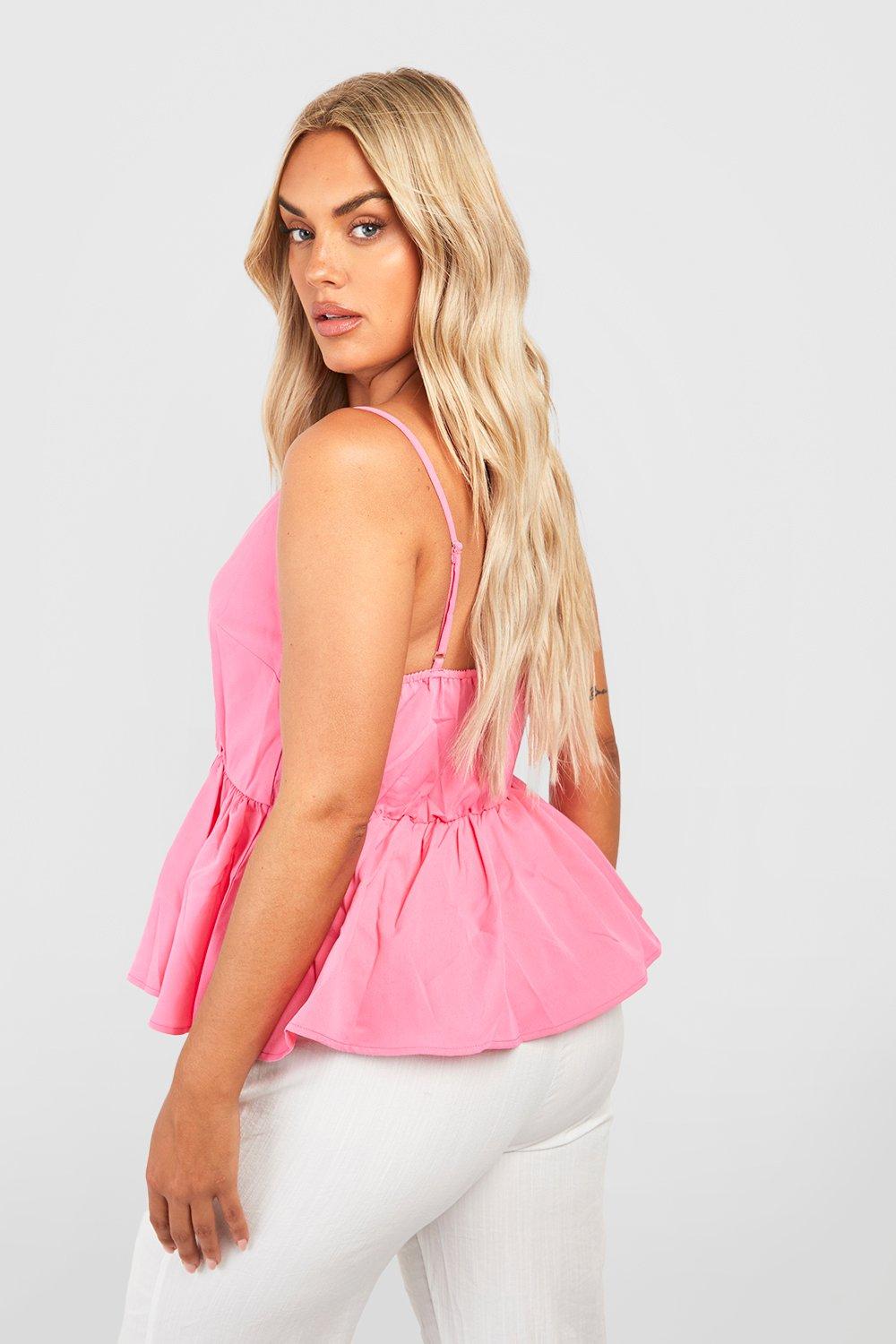 Grande taille D bardeur p plum cache c ur boohoo