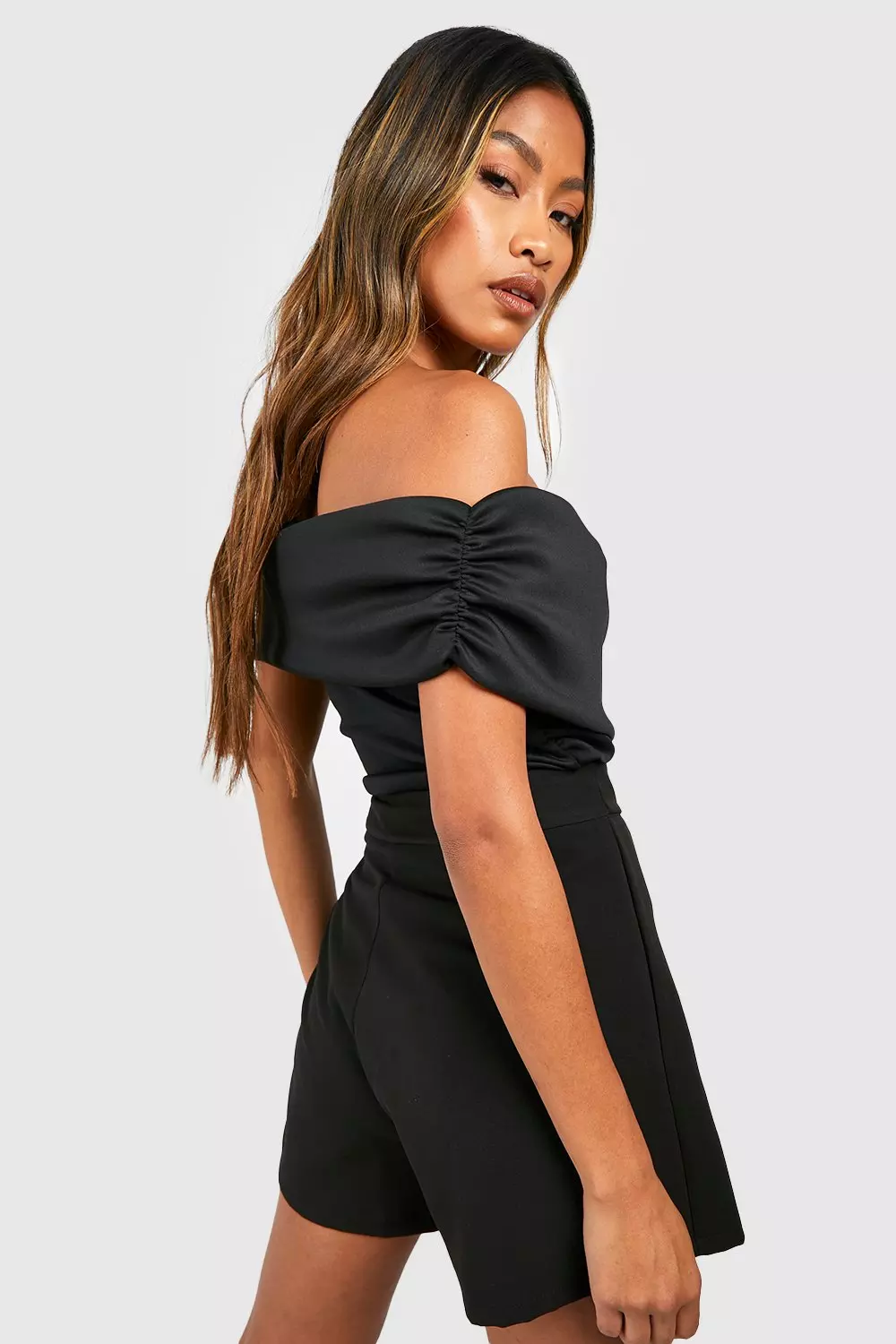 White Cross Front Bodysuit   alternative image