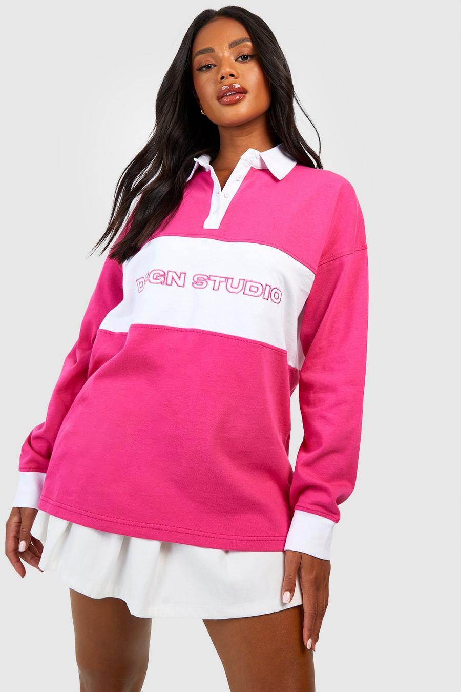 Dsgn Studio Rugby Hemd, Pink image number 1