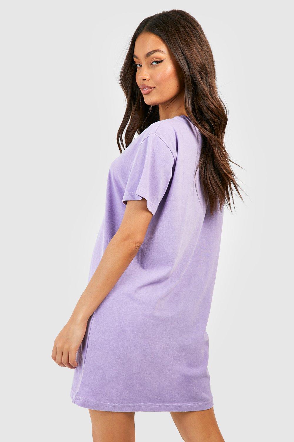 Light purple 2025 t shirt dress