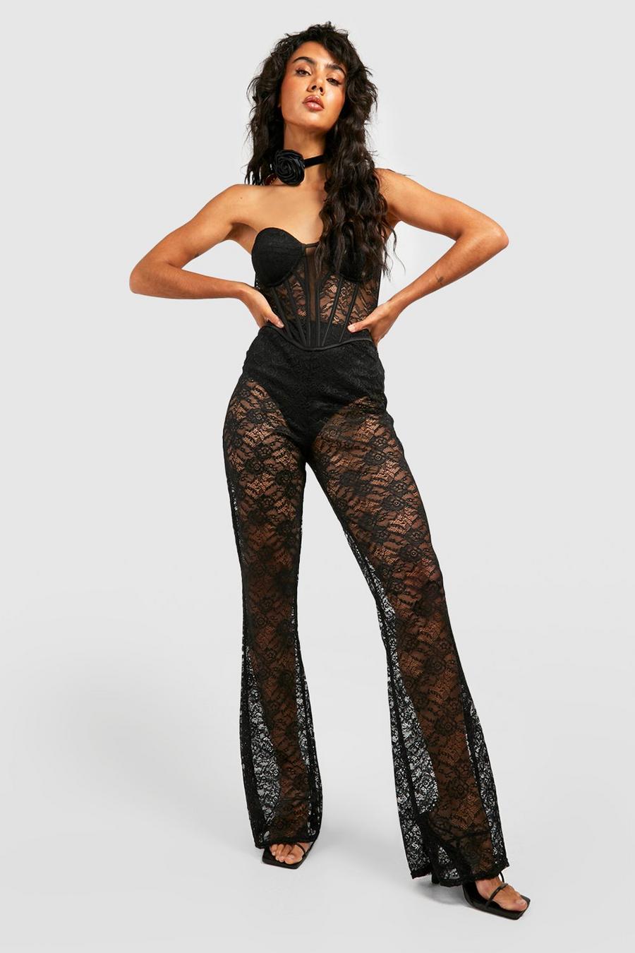 Flared Lace Trousers
