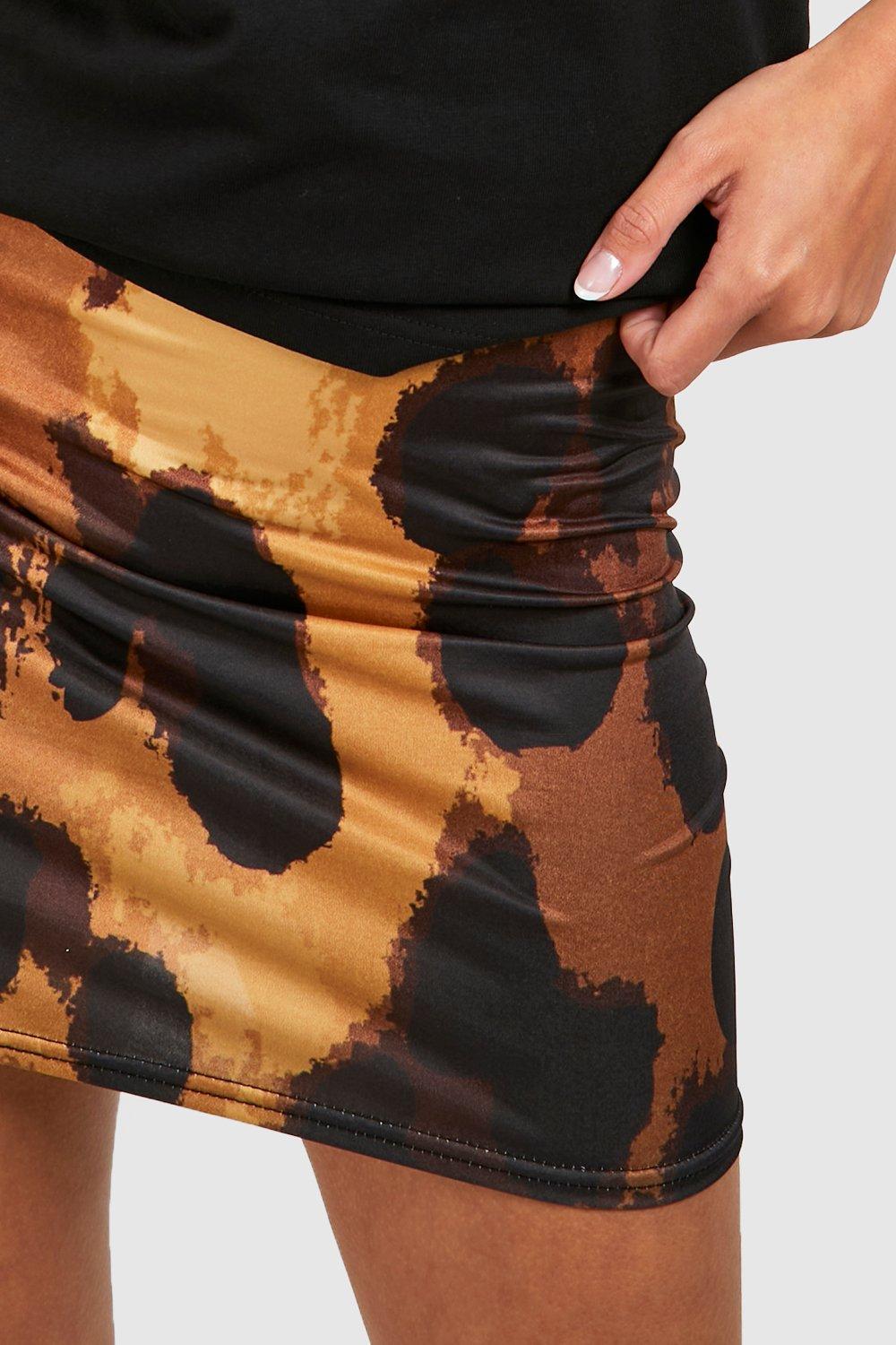 Brown skirt outlet boohoo