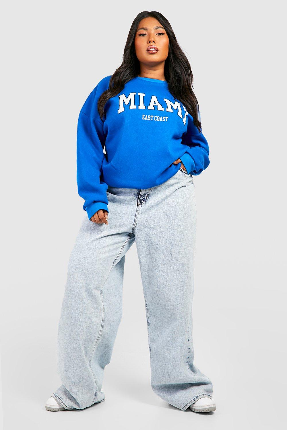 Plus Miami Printed Sweatshirt