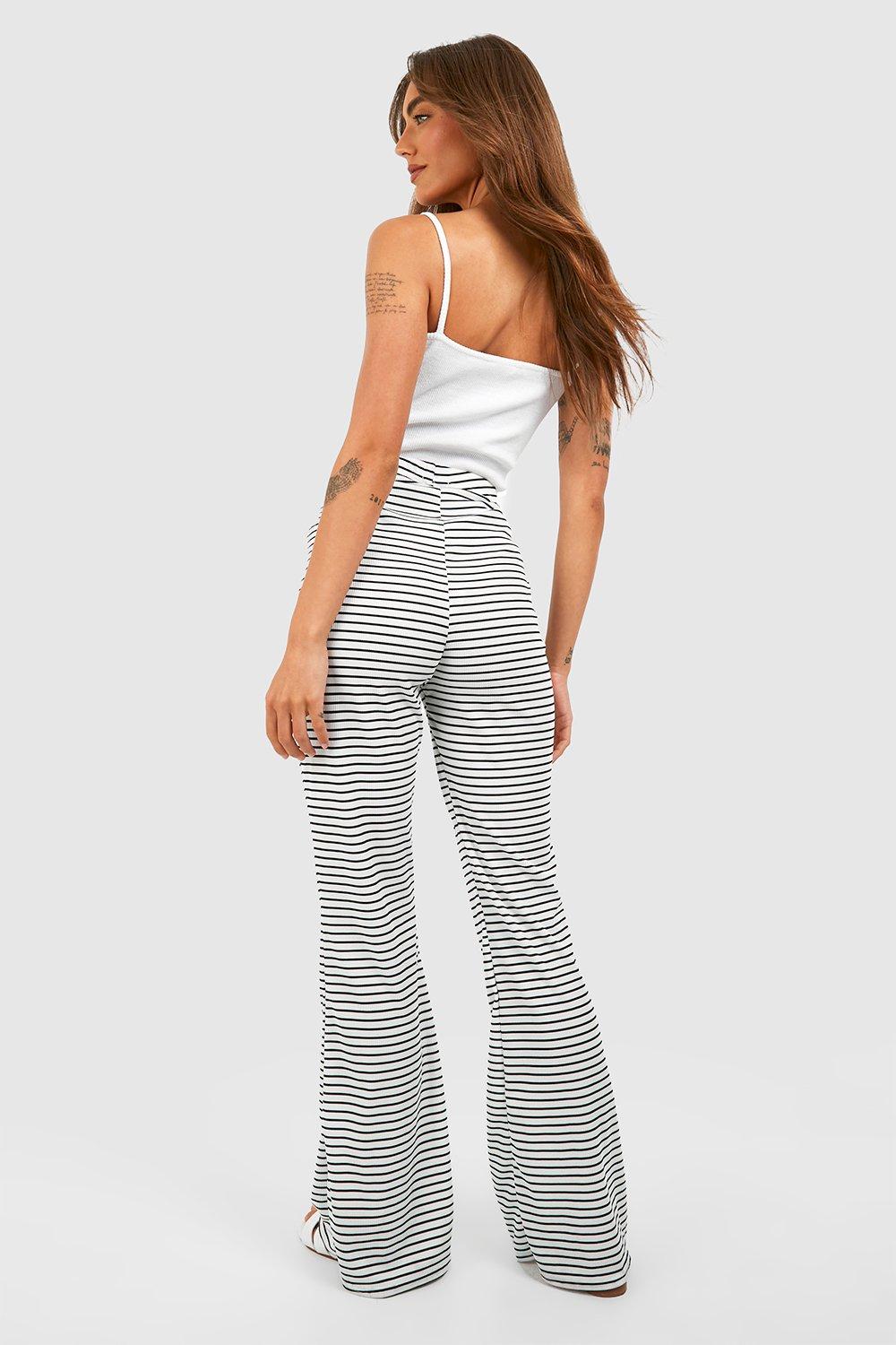 Ribbed Flared Pants