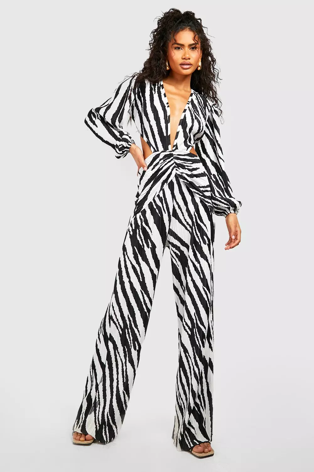 Zebra store jumpsuit h&m