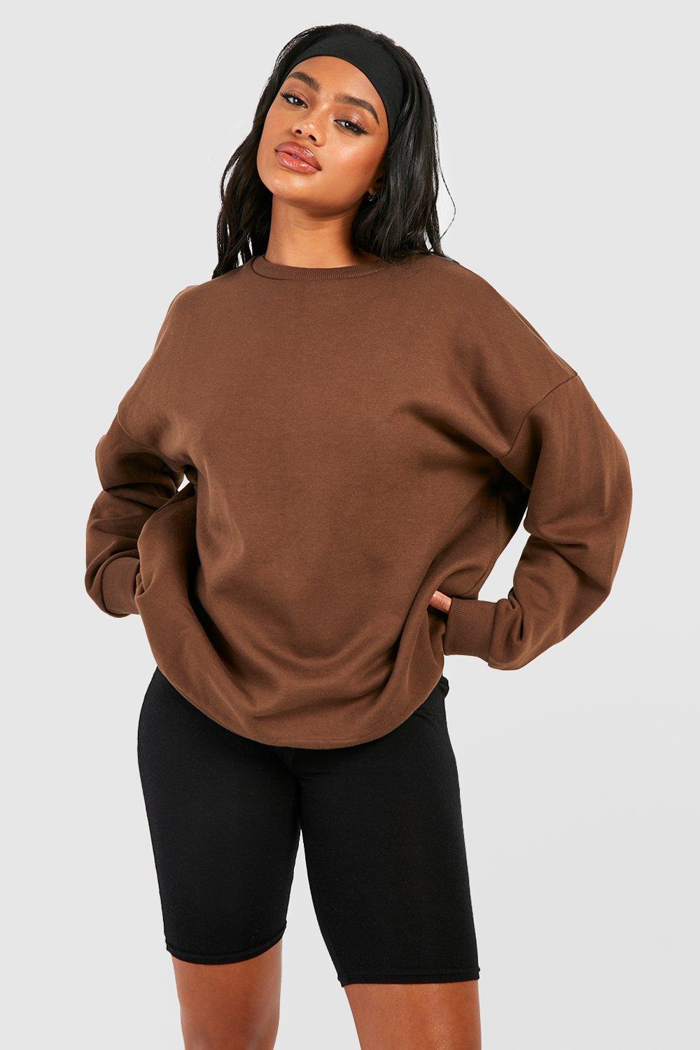 Women's Overdyed Los Angeles Slogan Oversized Sweater