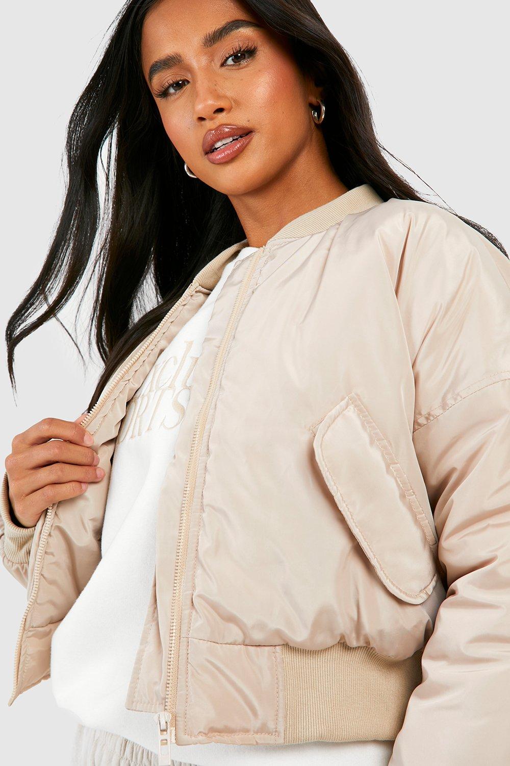 Petite bomber deals jacket womens