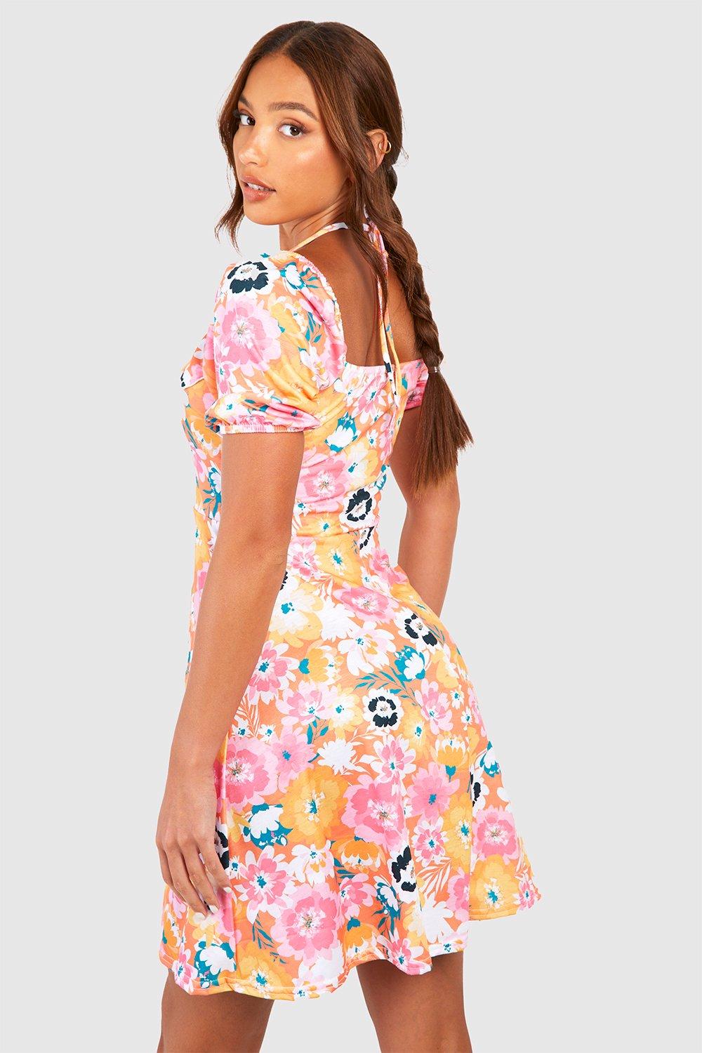 Bright best sale floral dress