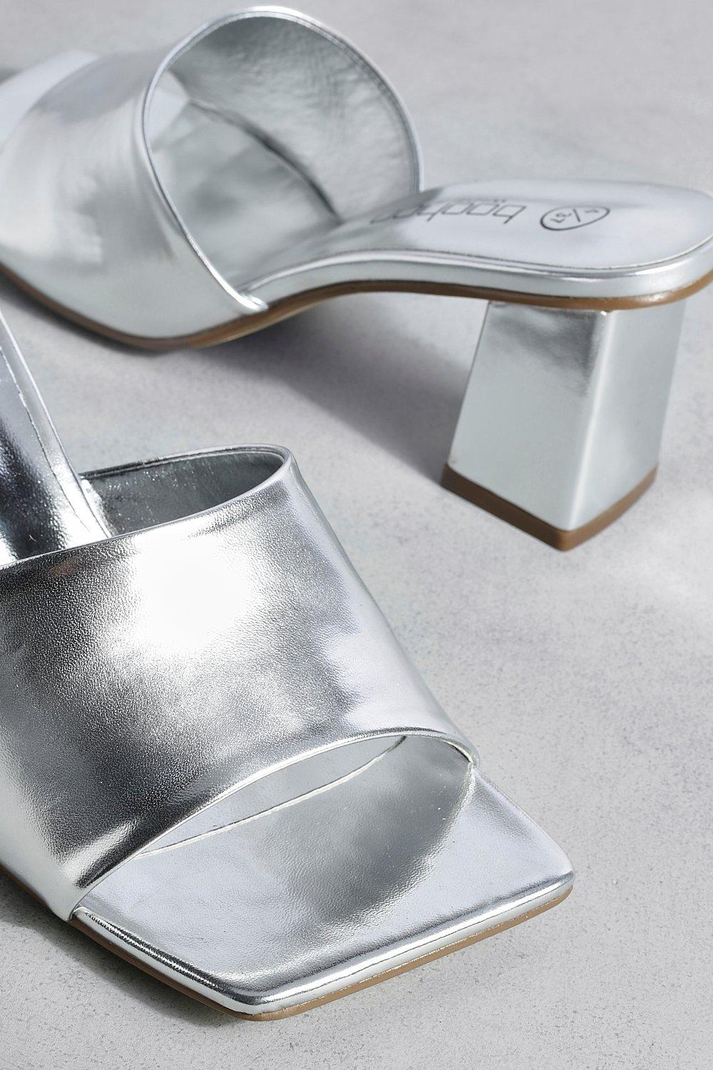 Metallic mules uk sale