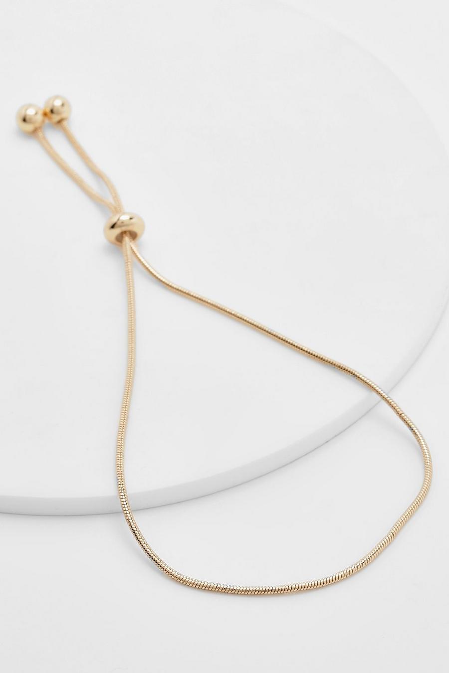 Gold metallic Basic Toggle Bracelet