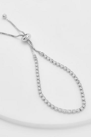 Rhinestone Toggle Bracelet silver