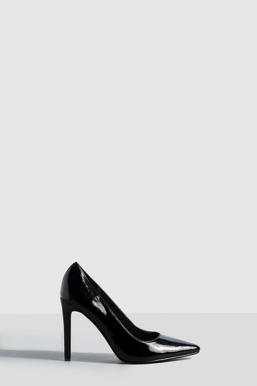 Zapatos de salón básicos con tacón de aguja, Black image number 1