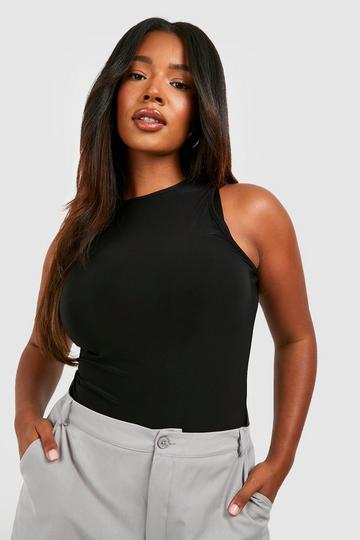 Black Plus Racer Slinky Bodysuit