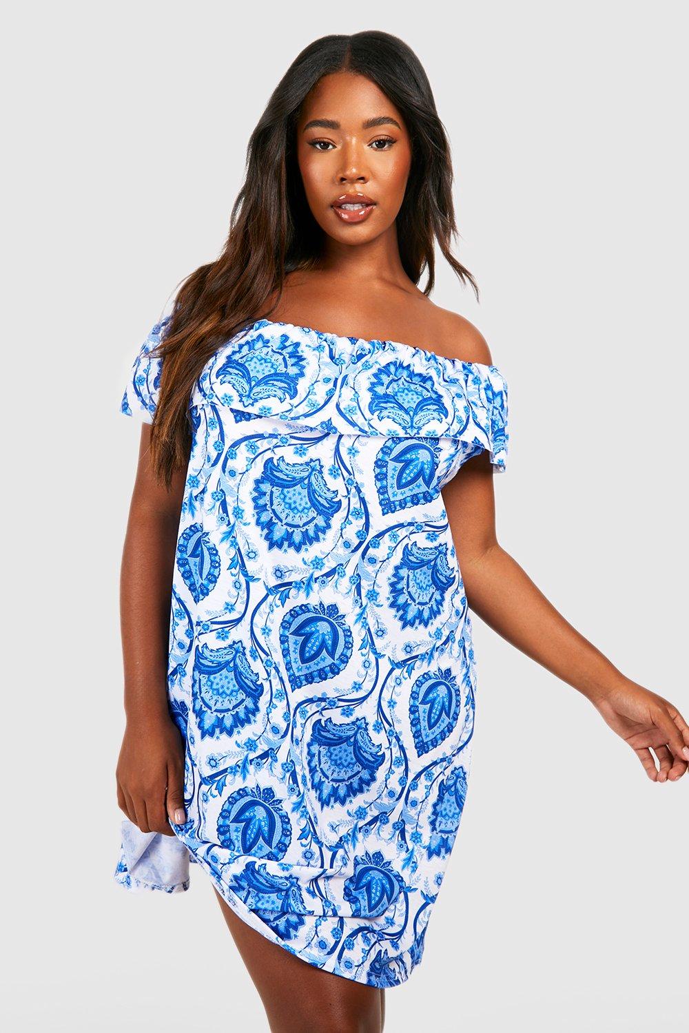 Boohoo floral 2025 shift dress