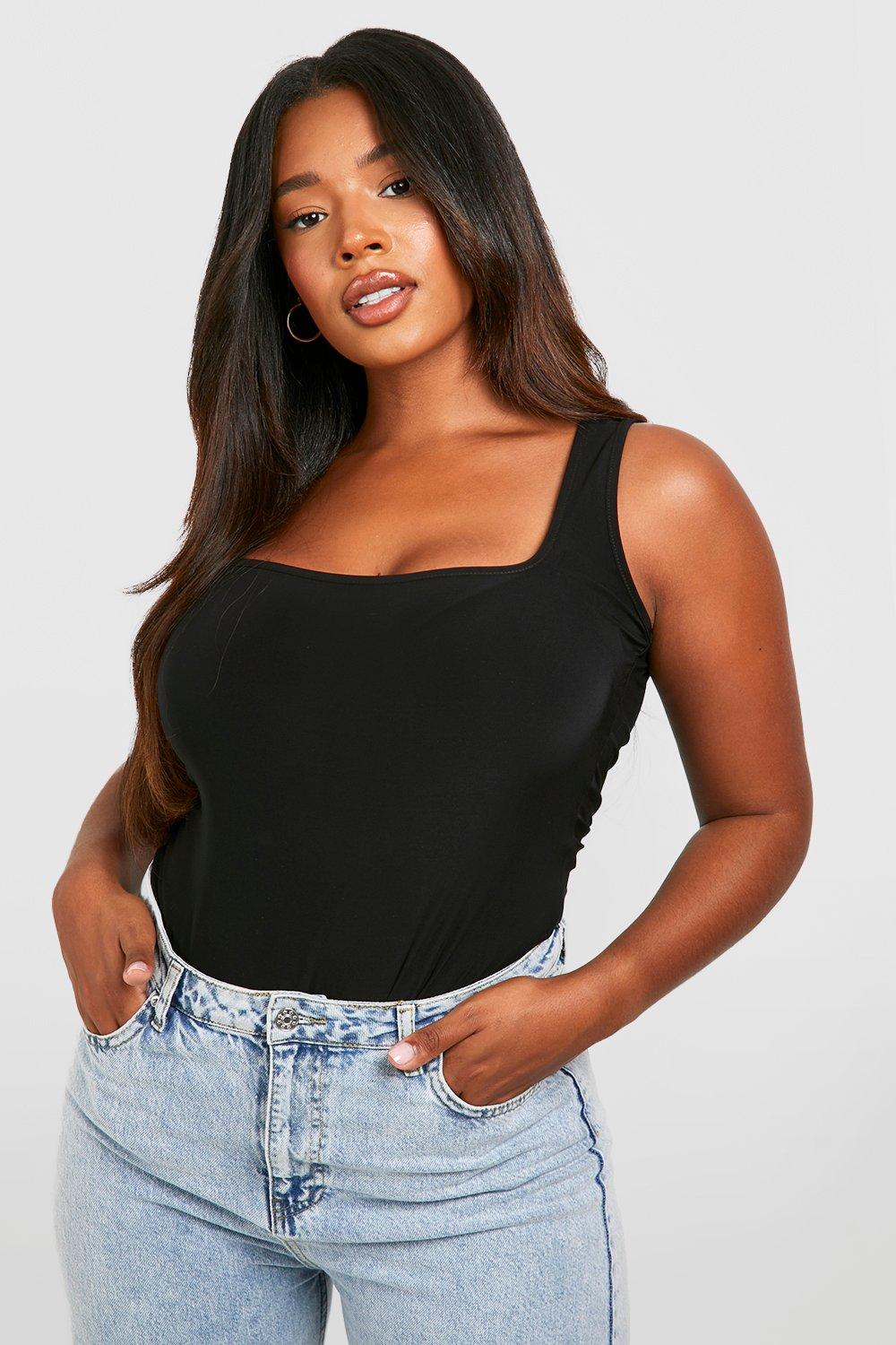 Black 2025 bodysuit boohoo