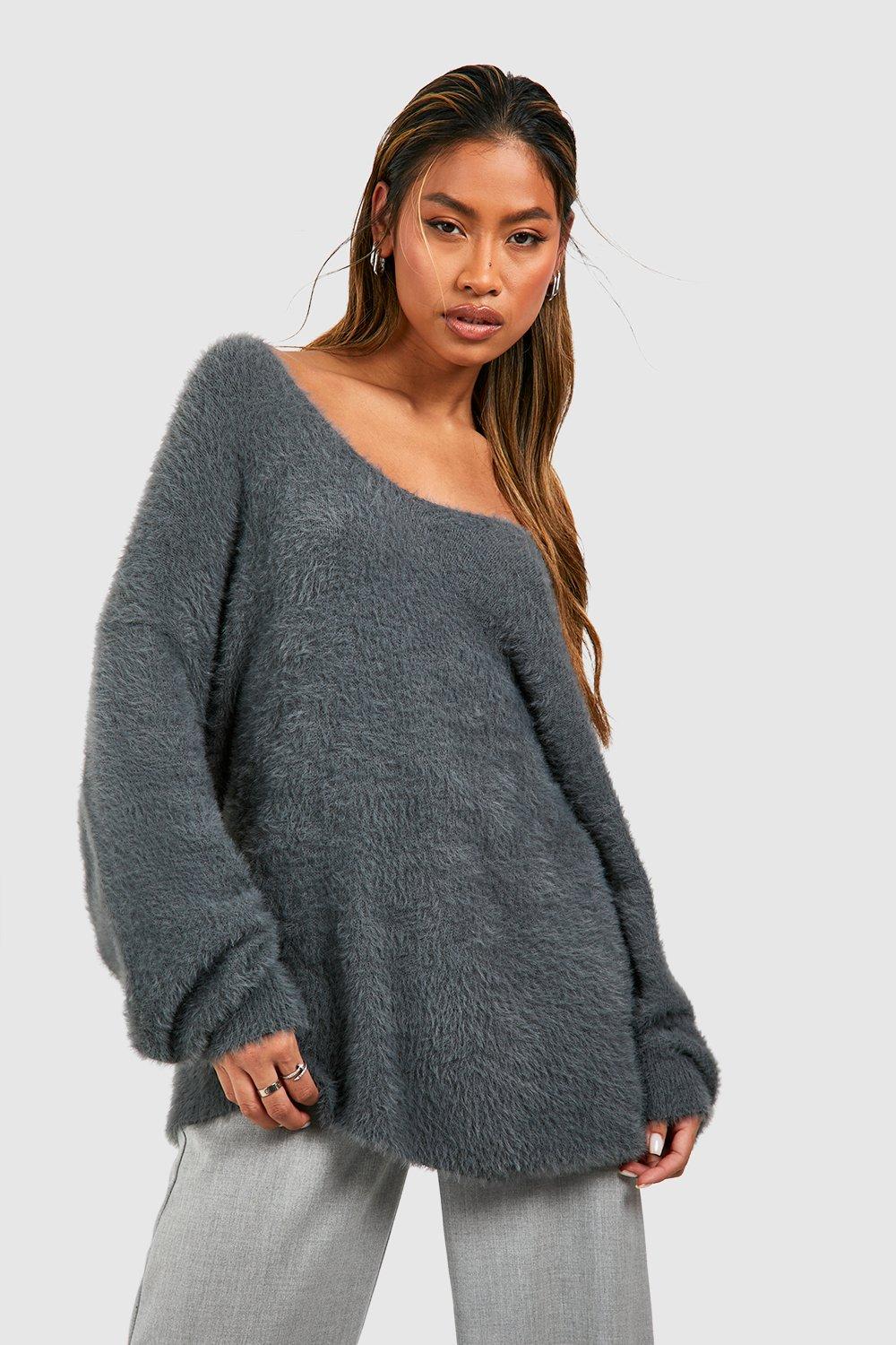 Grey shop slouchy jumper