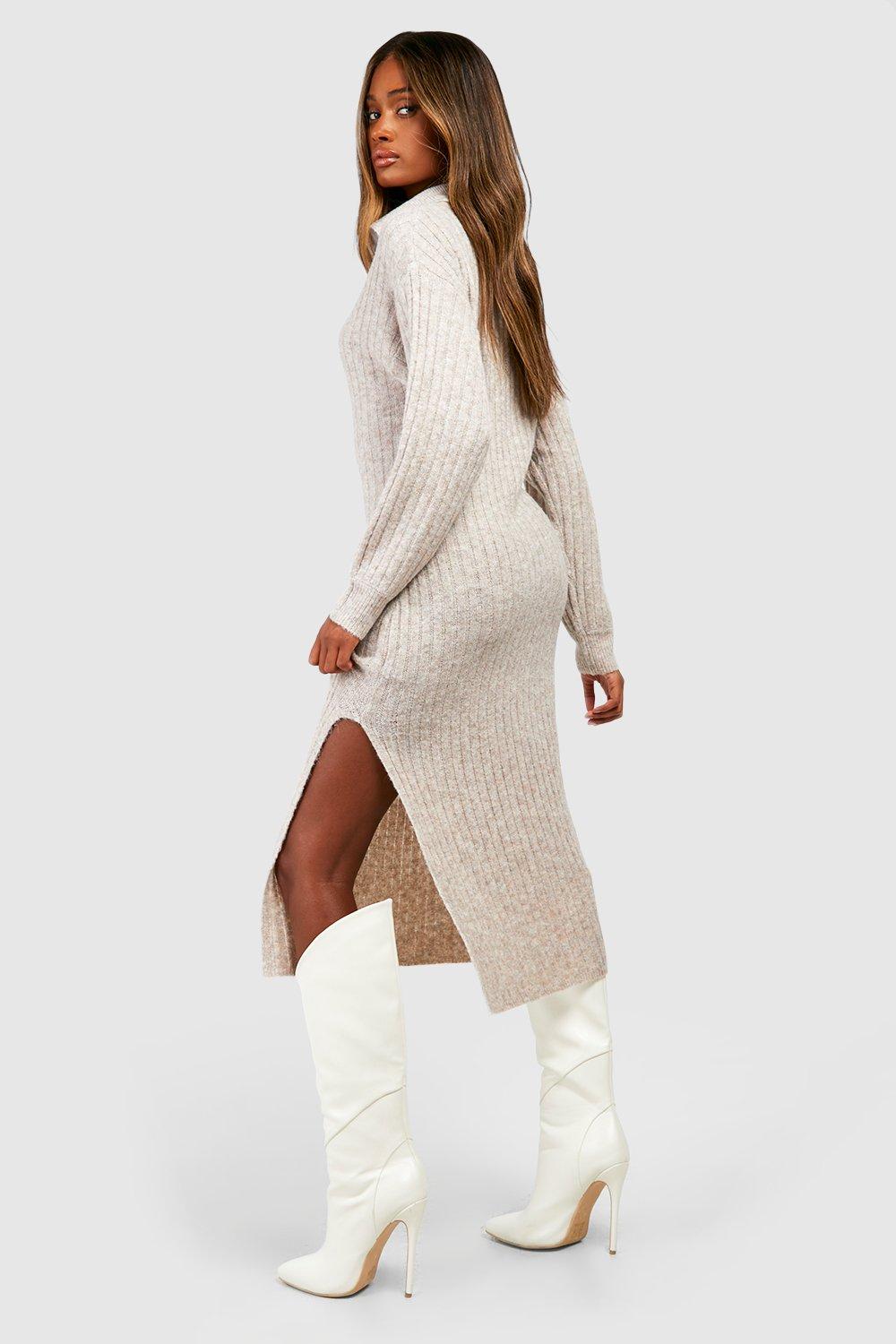 Rib knit sweater boot clearance