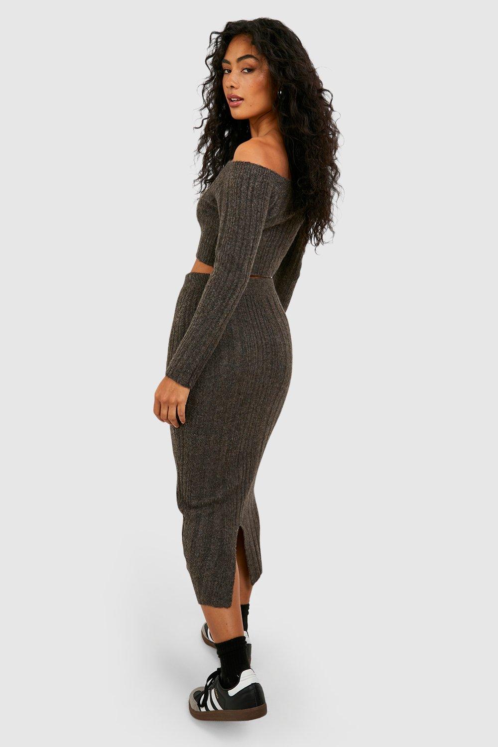 Knit midi full on sale skirt