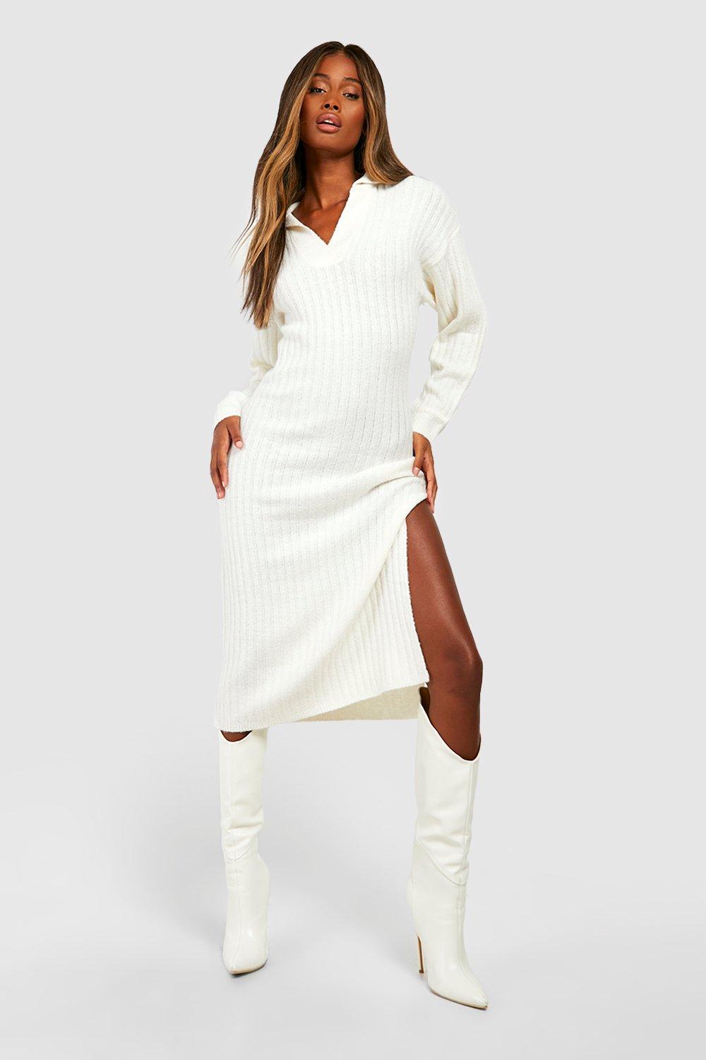 Boohoo best sale knitted dress