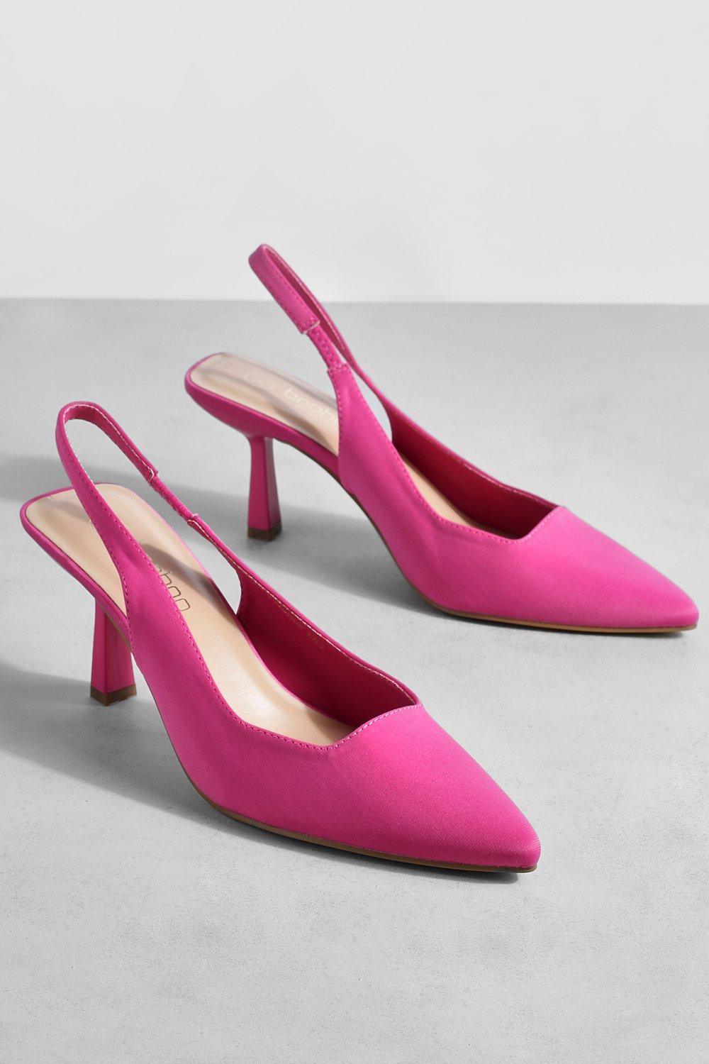 Wide width hot sale pink pumps