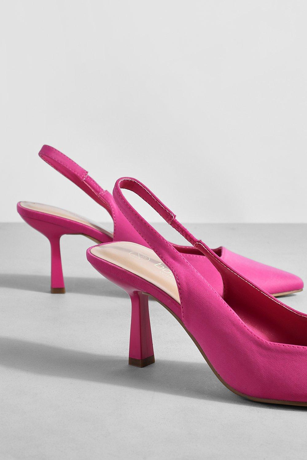 Wide fit pink hot sale shoes