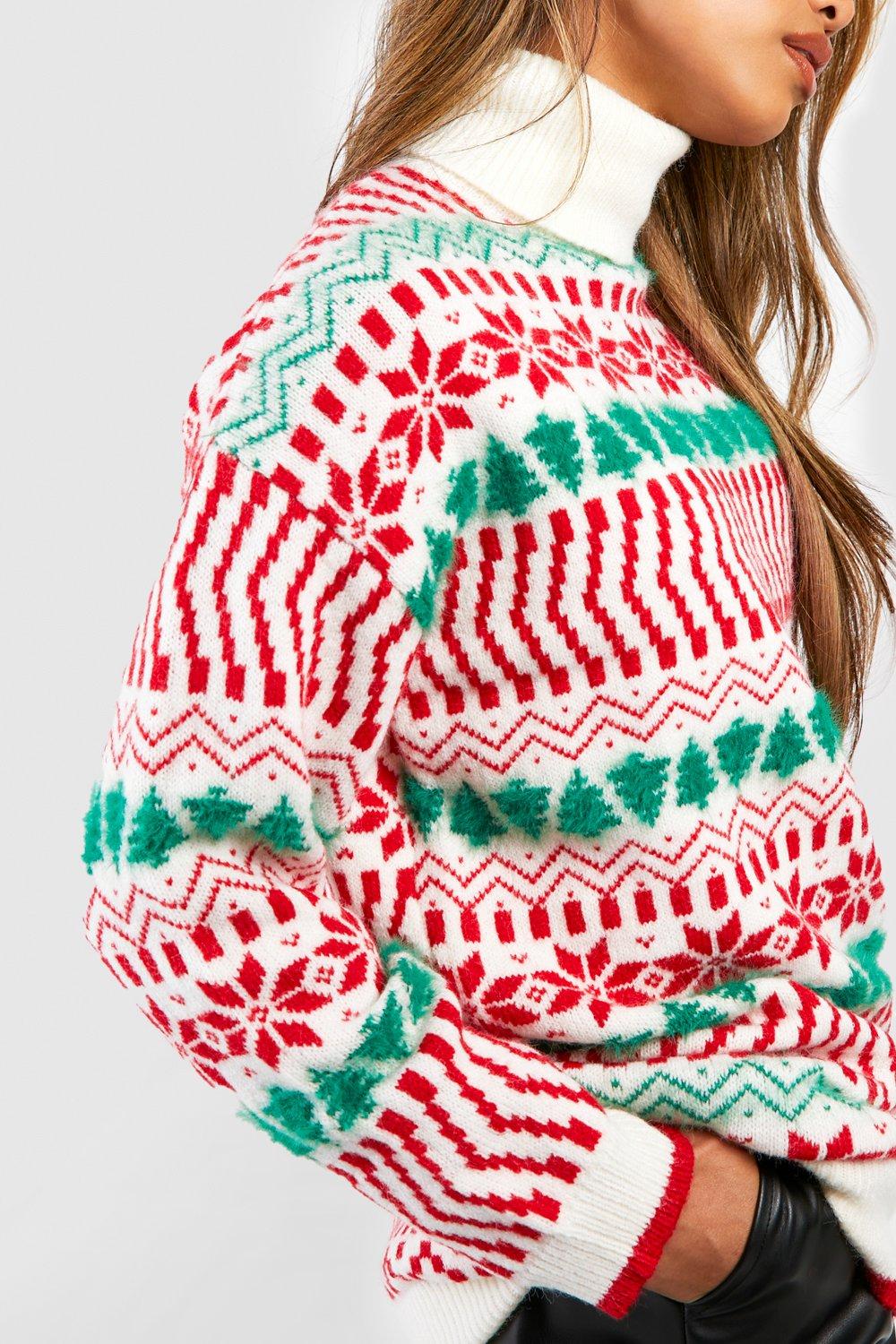 Christmas jumper with collar sales
