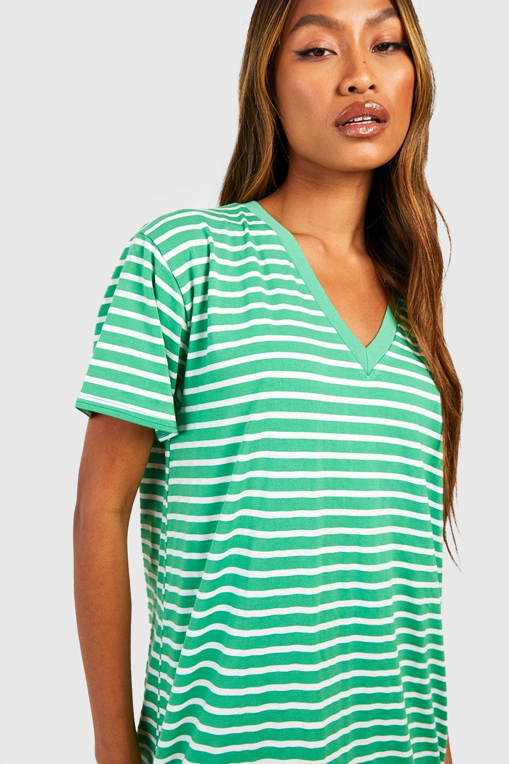 Oversized v neck 2024 t shirt dress