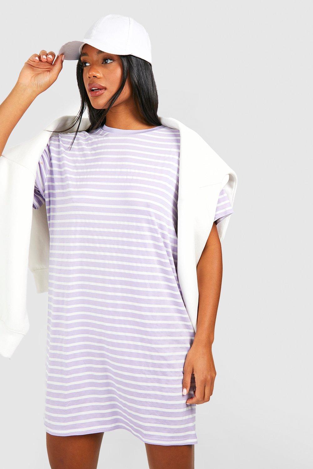 Oversized t shirt dress hot sale striped