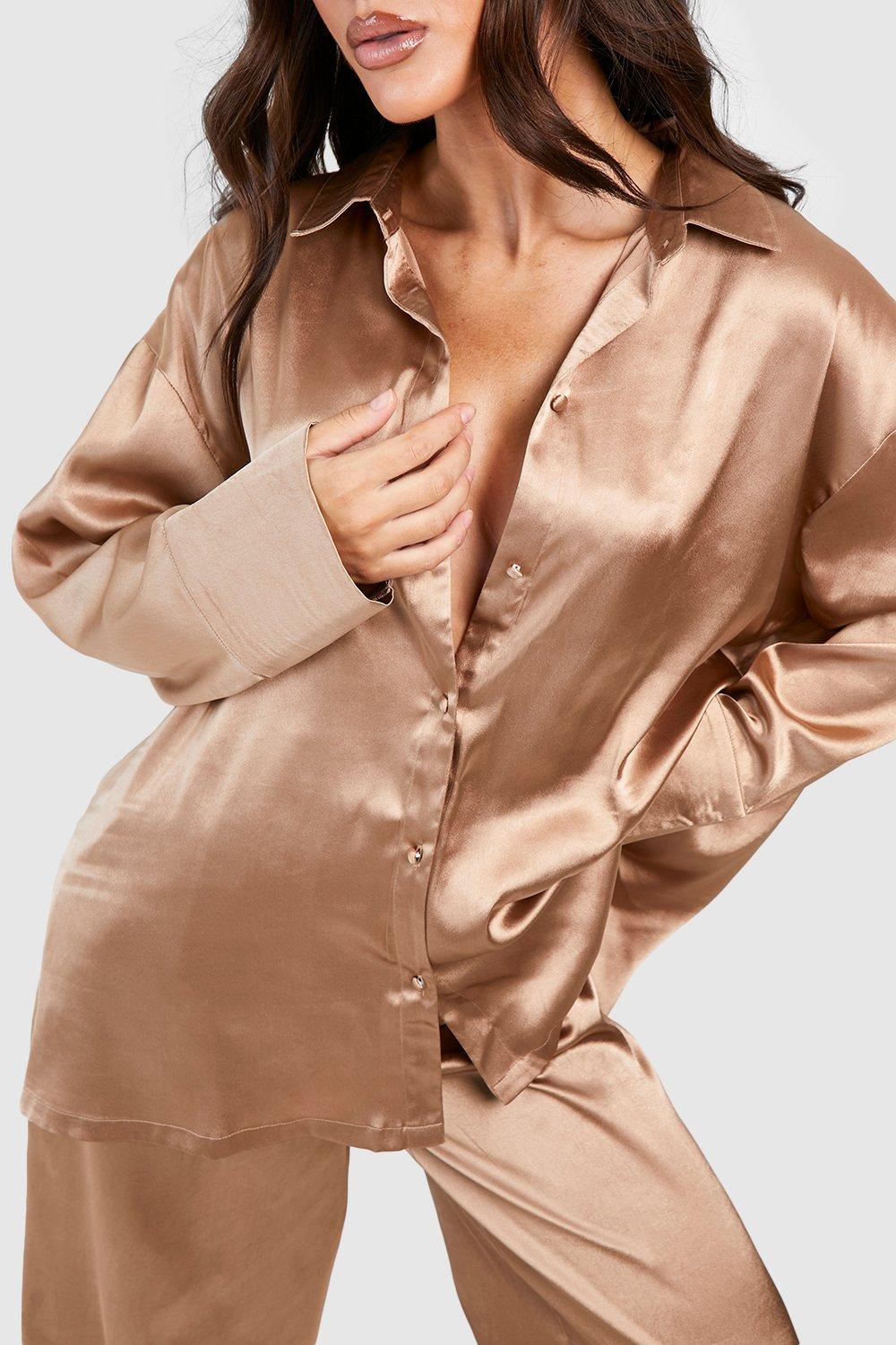 Boohoo best sale pyjama satin