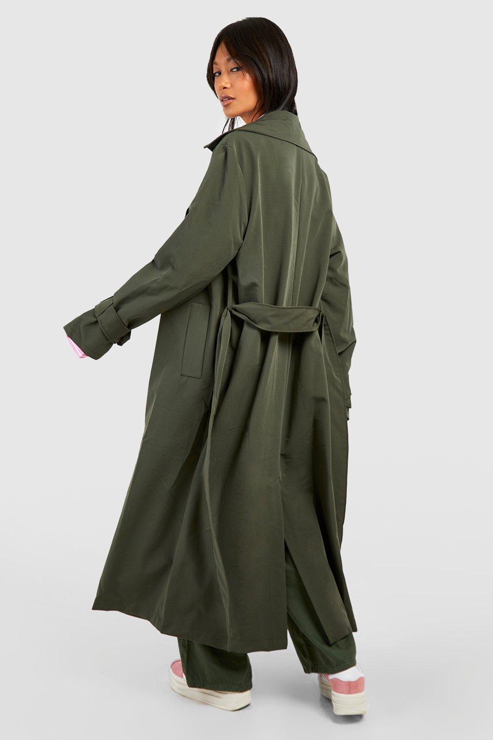 Belted Cuff Detail Trench Coat