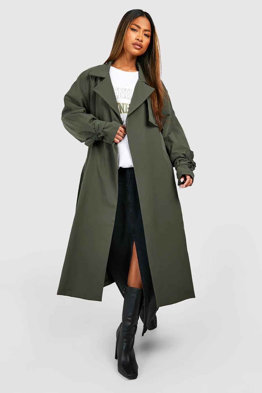 Trench con cintura, Khaki image number 1