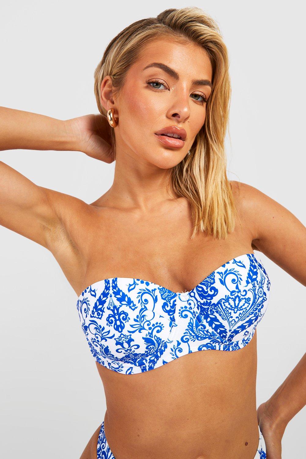 Boohoo padded hot sale bikini