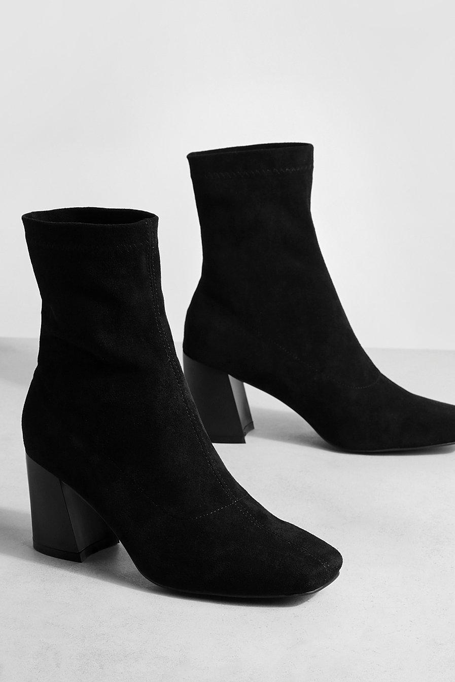 Mango black sock outlet boots