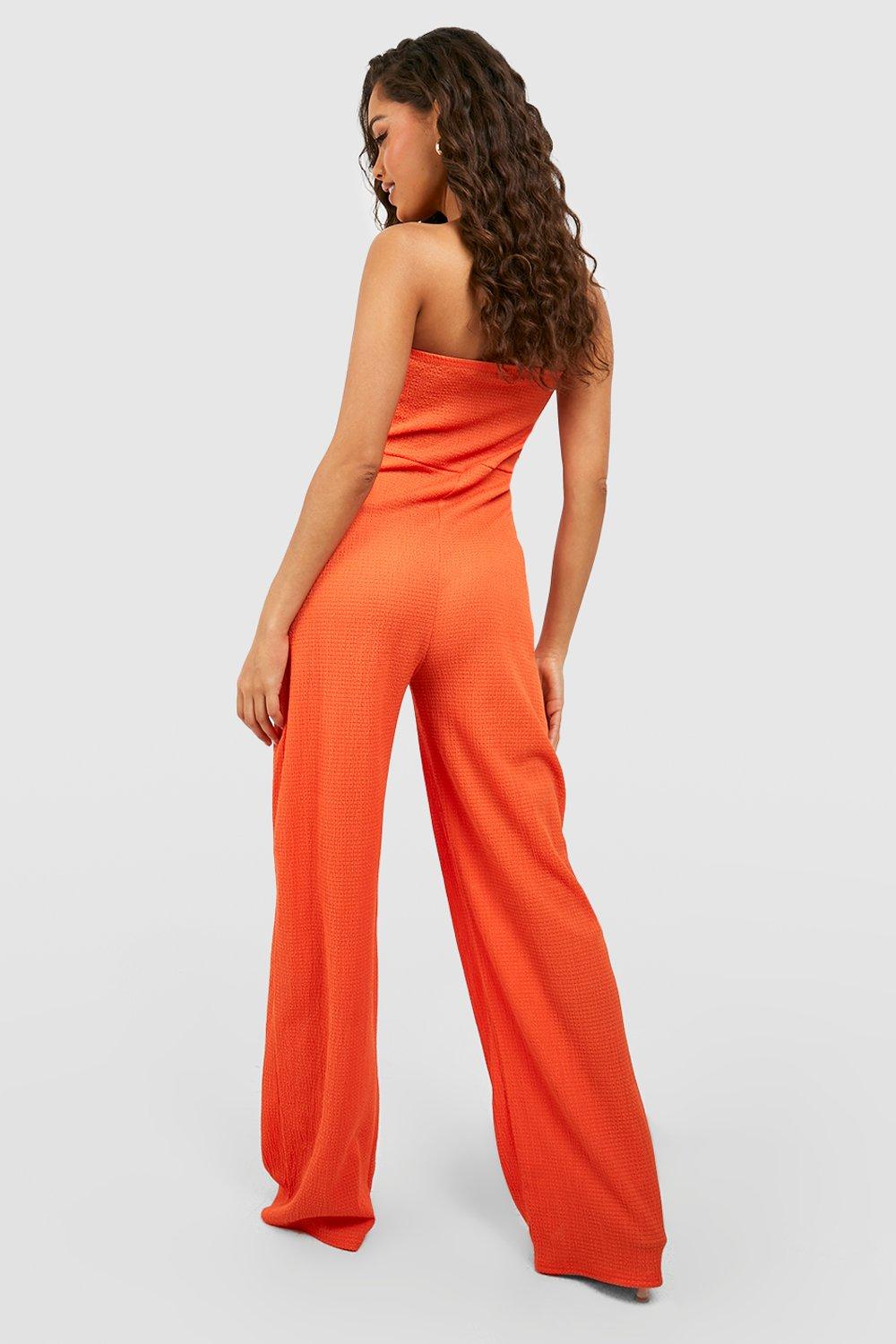 Boohoo cheap orange jumpsuit