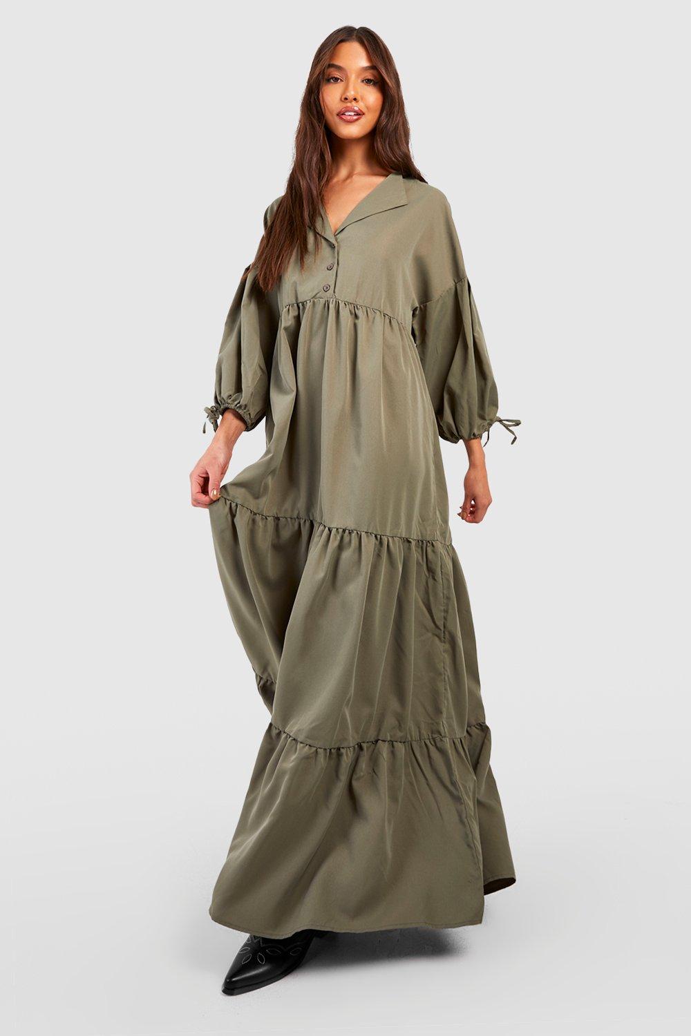 Blouson maxi clearance dress