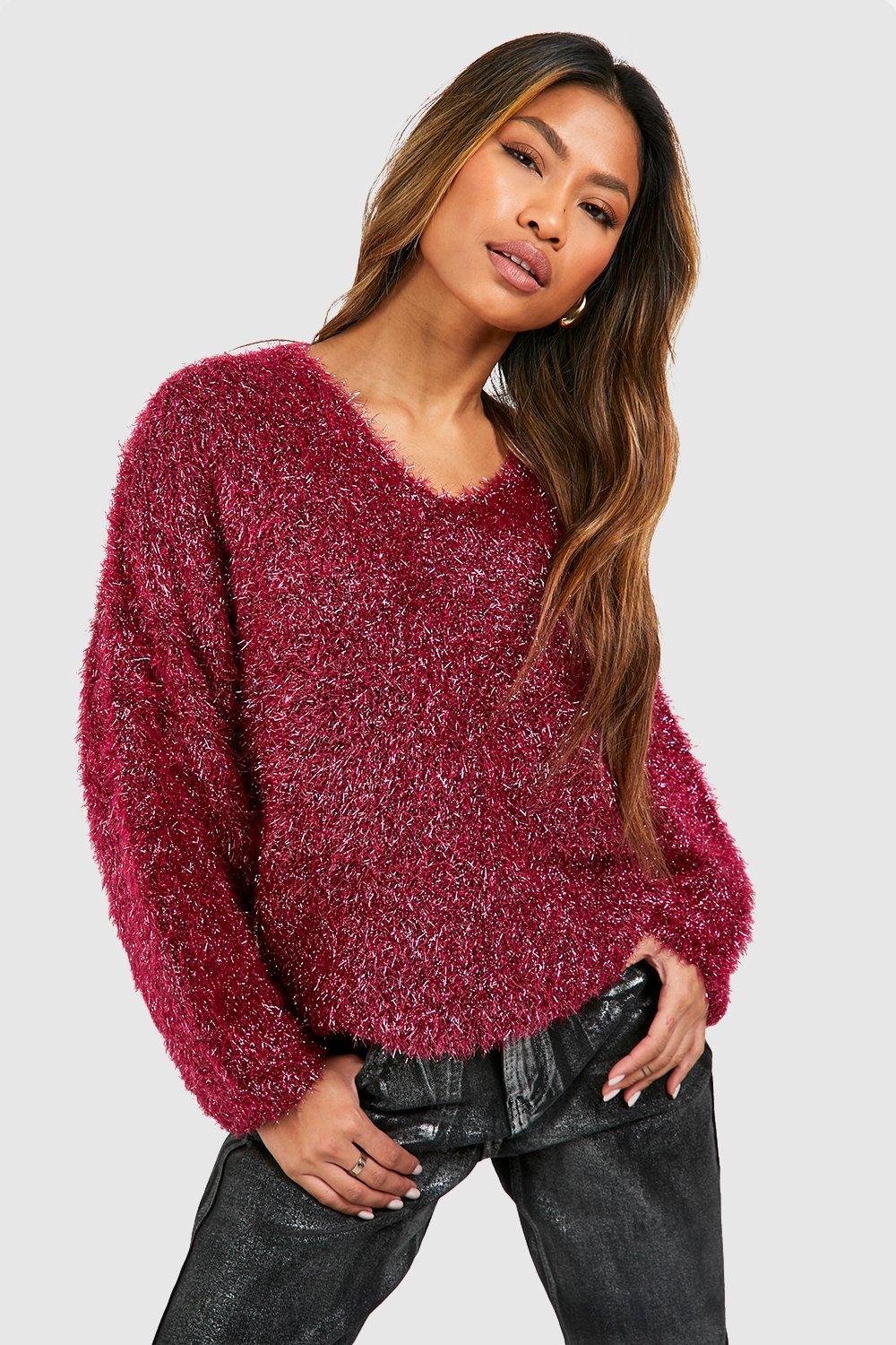 Burgundy jumpers womens outlet uk