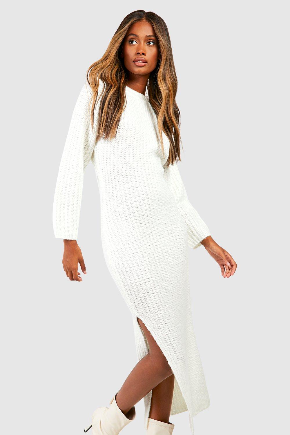 Maxi knitted clearance jumper dress