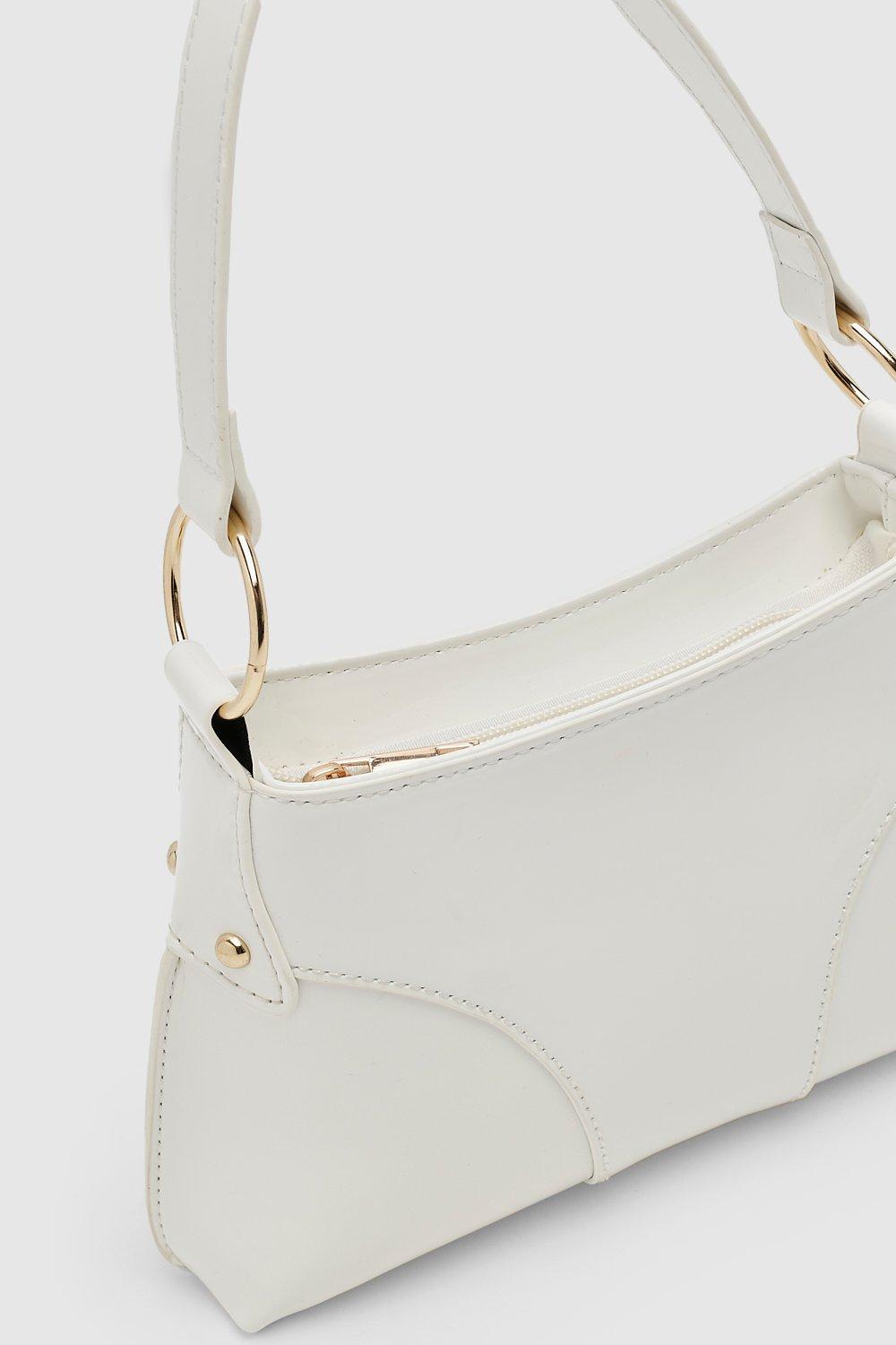 Boohoo white fashion bag