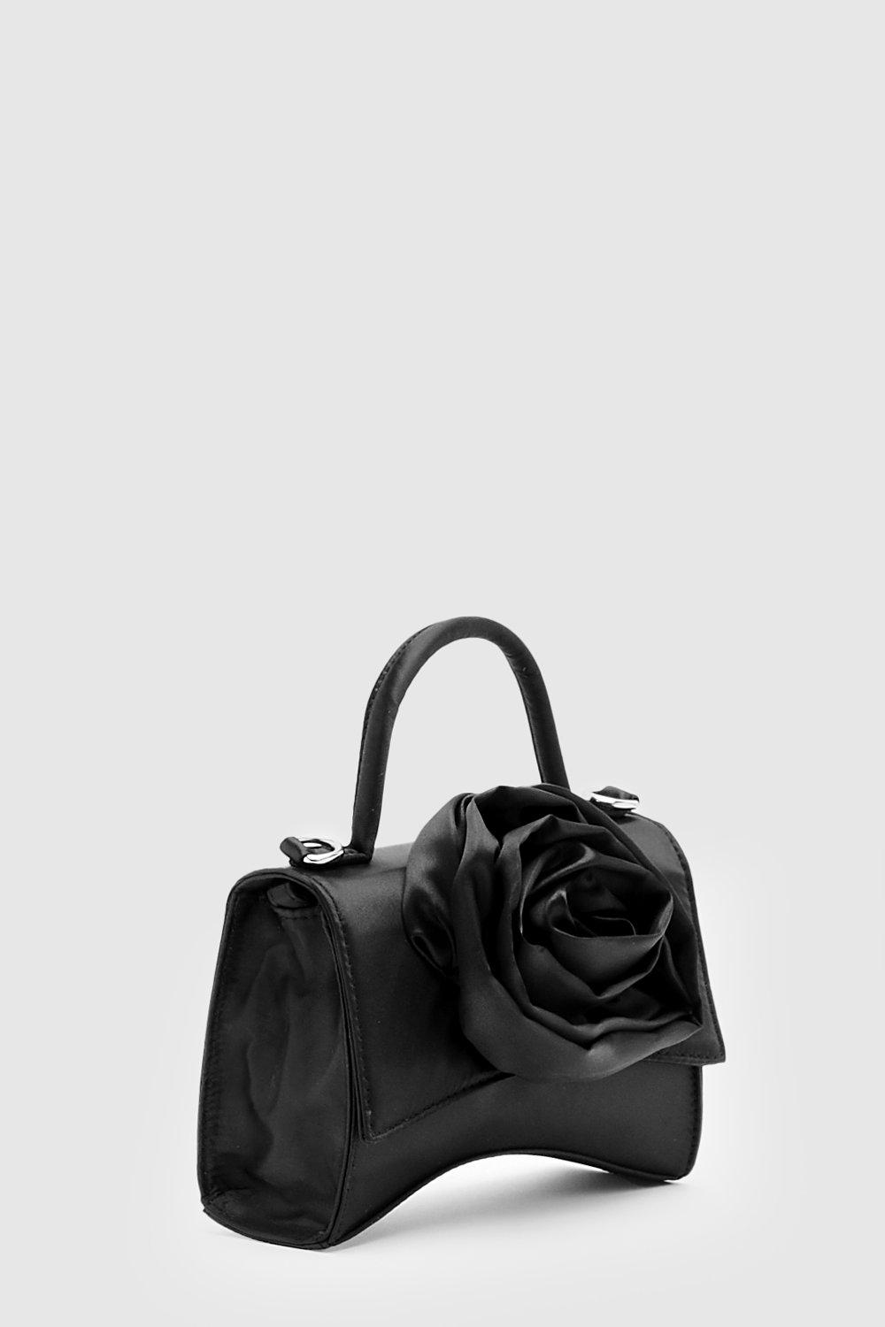 Black best sale bag boohoo