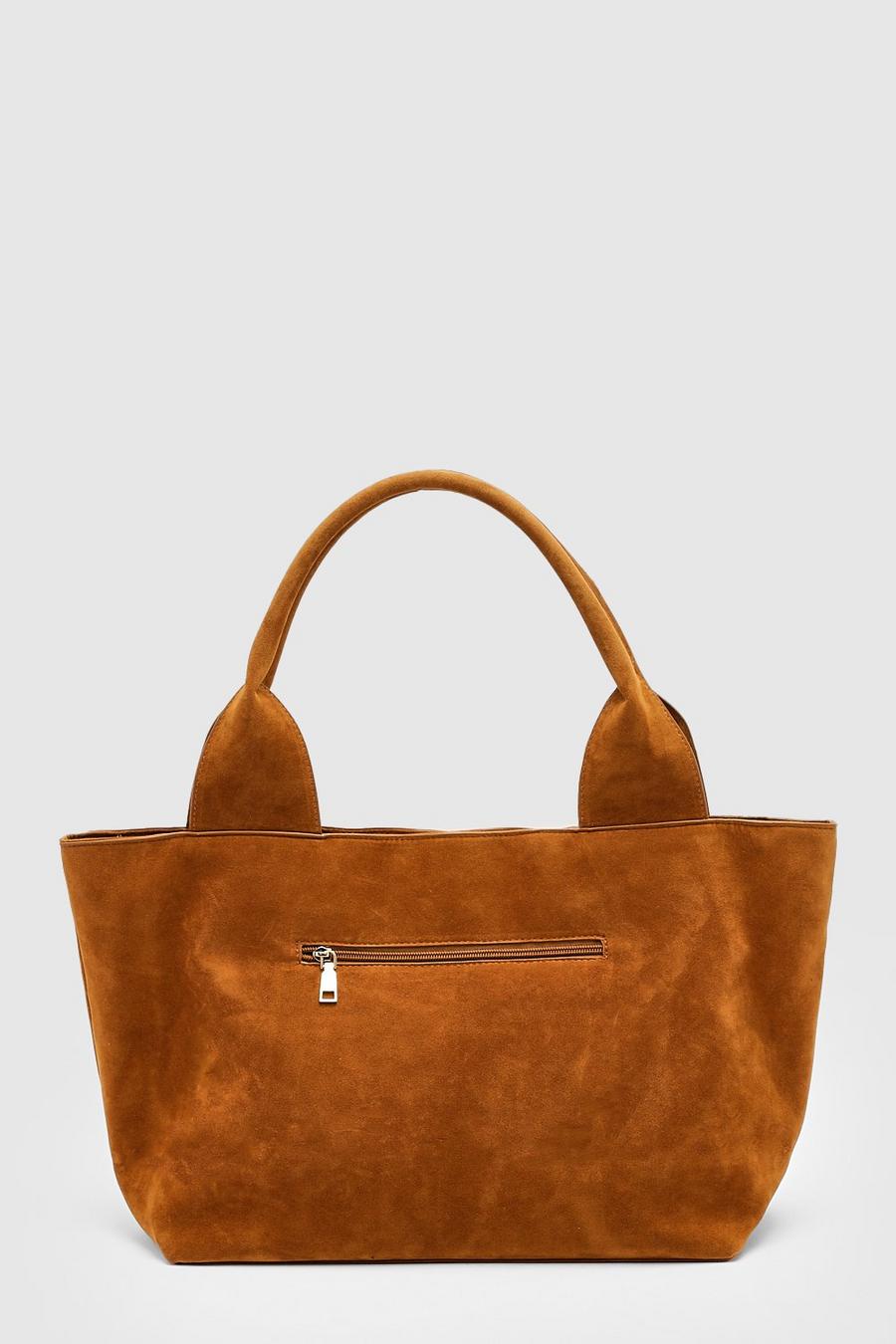 Faux Suede Oversized Tote Bag | boohoo Faux Suede Oversized Tote Bag | boohoo